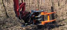 GŁOWICA ścinkowa drewna biomasy do koparka VOLVO Takeuchi Liugong SANY