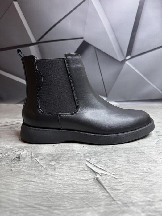 Мужские кожаные ботинки на байке 40-45