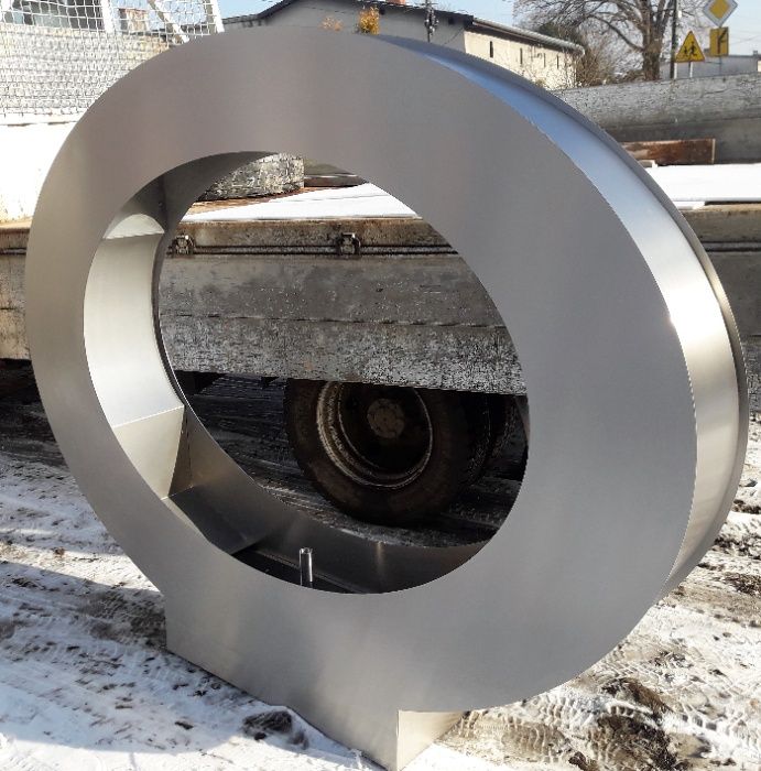 FONTANNA OGRODOWA ze stali nierdzedwnej, ELIPSA 200 cm. Fontanny ogrod