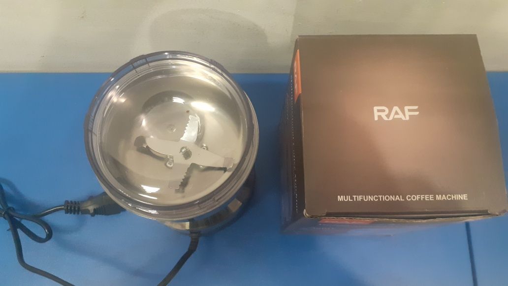 Кавомолка RAF R-7113 нержавіюча сталь для кави та спецій