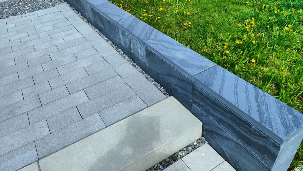 Ławka ławki z pustaków meble ogrodzeniowe pustak ogrodzenie murek mur