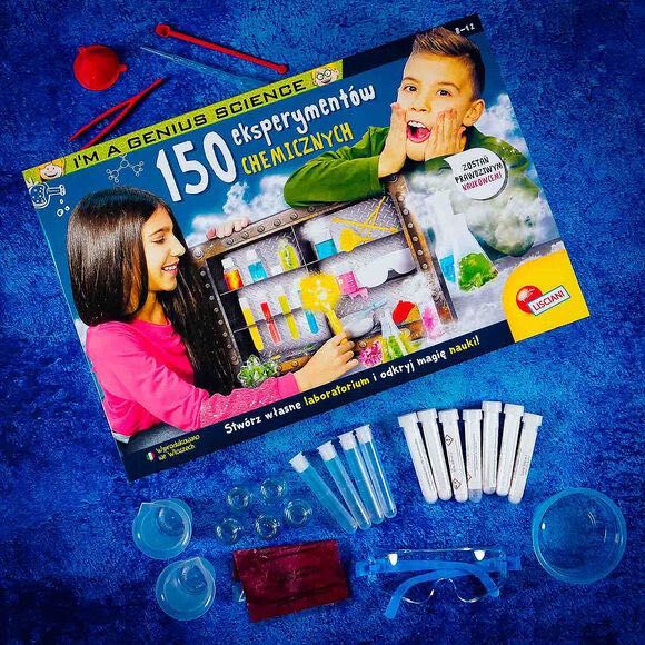 LISCIANI Genius zestaw edukacyjny 150 Eksperymentów naukowych 9+