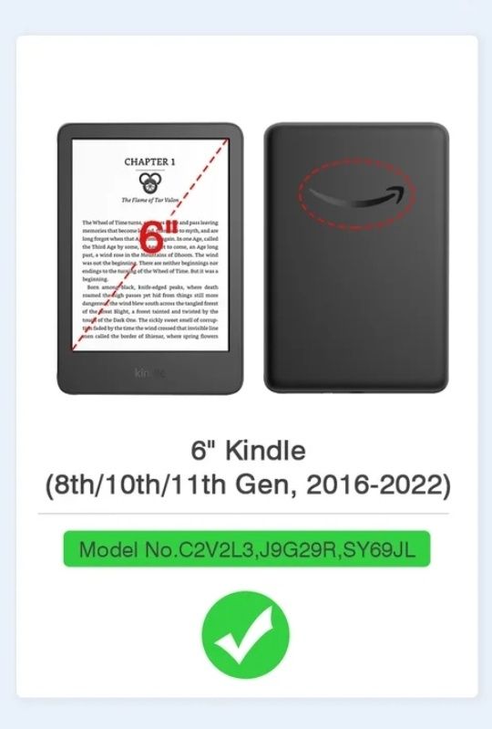 Чохол для Kindle 6", 8th, 10th, 11th gen 2016-2022, чехол для kindel