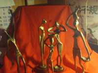 Lote de Bronzes de lei artesanato africano para decoração