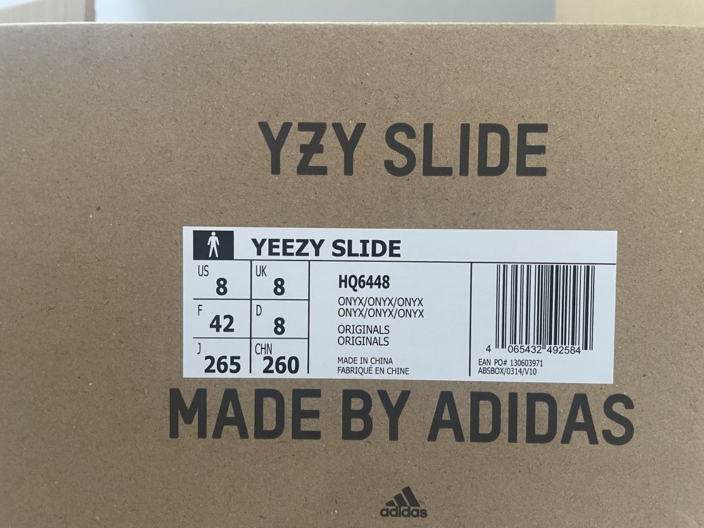 Adidas Yeezy Slide Onyx tamanho 42