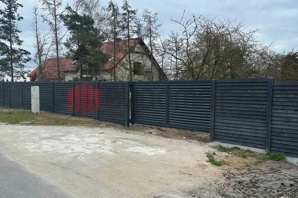Ogrodzenie betonowe barwione kolor antracyt płyty słupy – KOLOR
