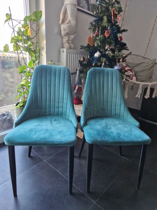 Krzesła Homla butelkowa zielen