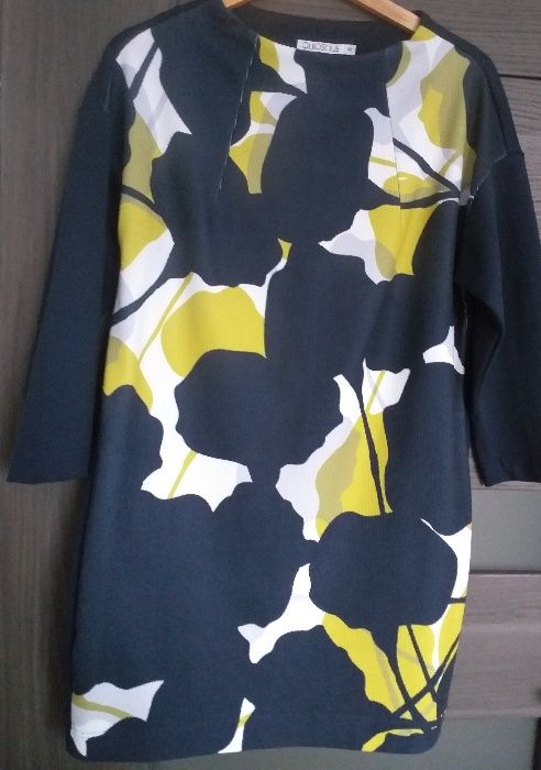 tunika ciążowa, QUIOSQUE, rozmiar 40, granatowa w kwiaty