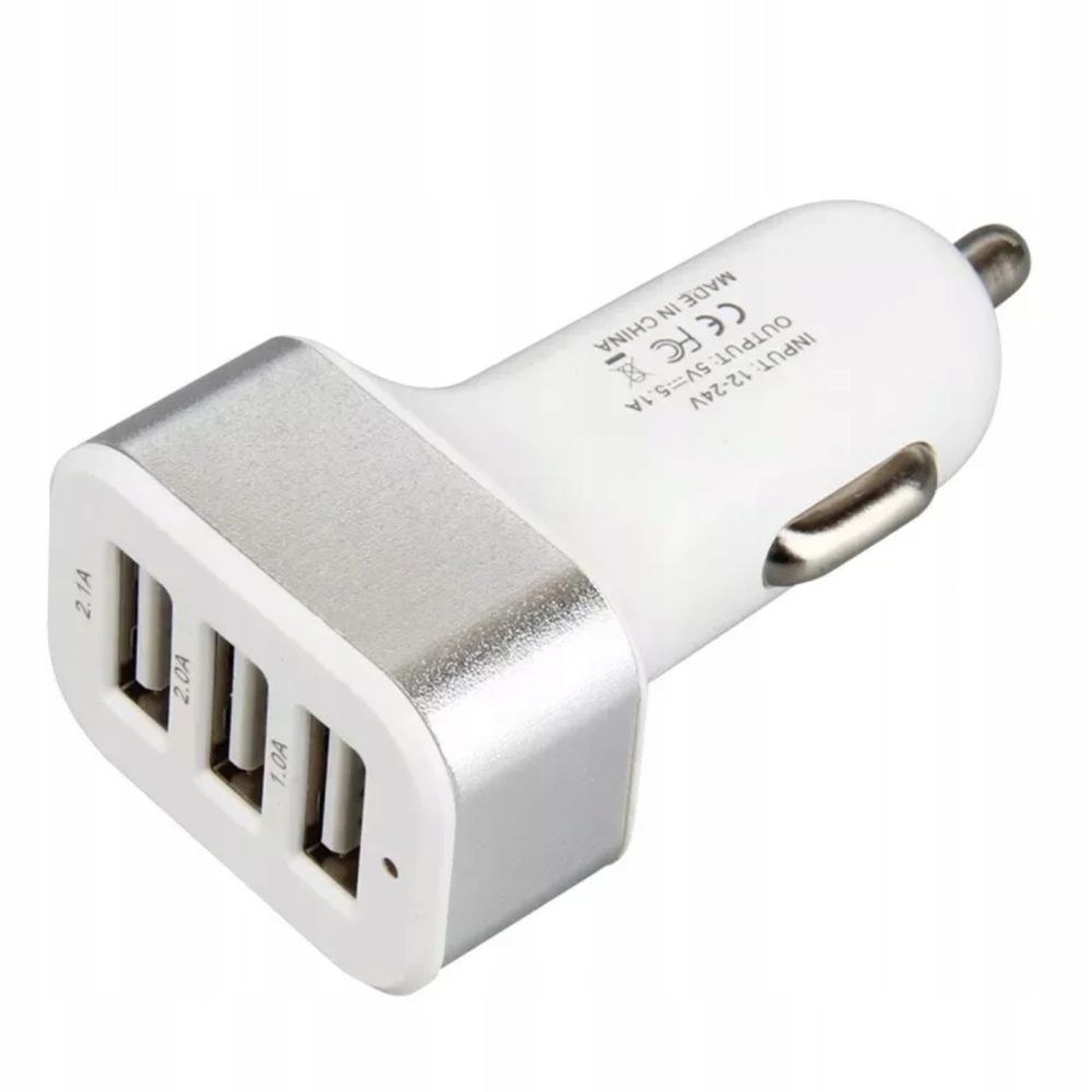 Nowa szybka ładowarka samochodowa 3 x USB 3.1A do auta