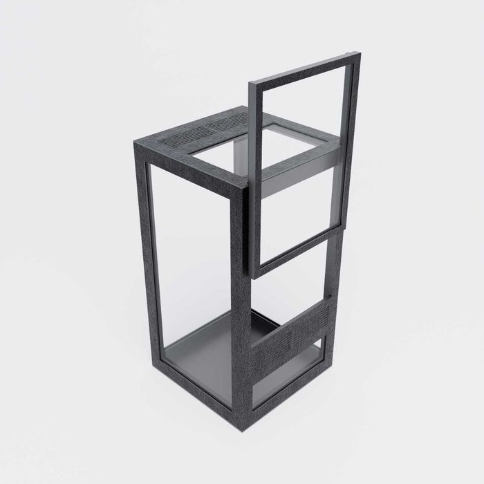 Terrarium szklane 7x7x13 dla skakuna | Gilotyna- różne kolory!