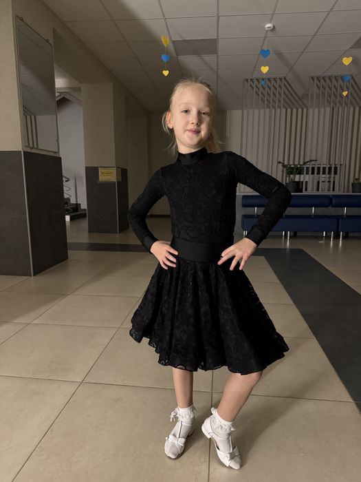 Тренувальна форма Бальні танці Danceme купальник і спідниця, 32 розмір