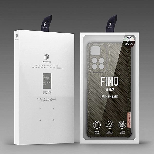 Dux Ducis Fino etui pokrowiec pokryty nylonowym materiałem Poco M4 Pro