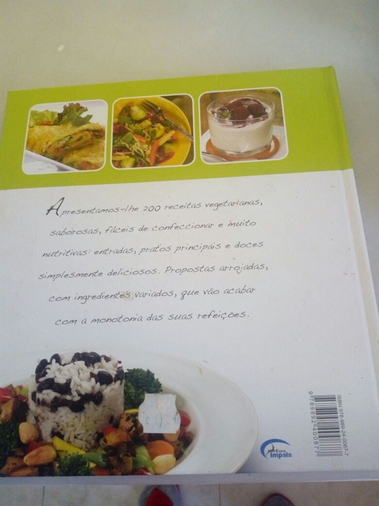 Livro cozinha vegetariana