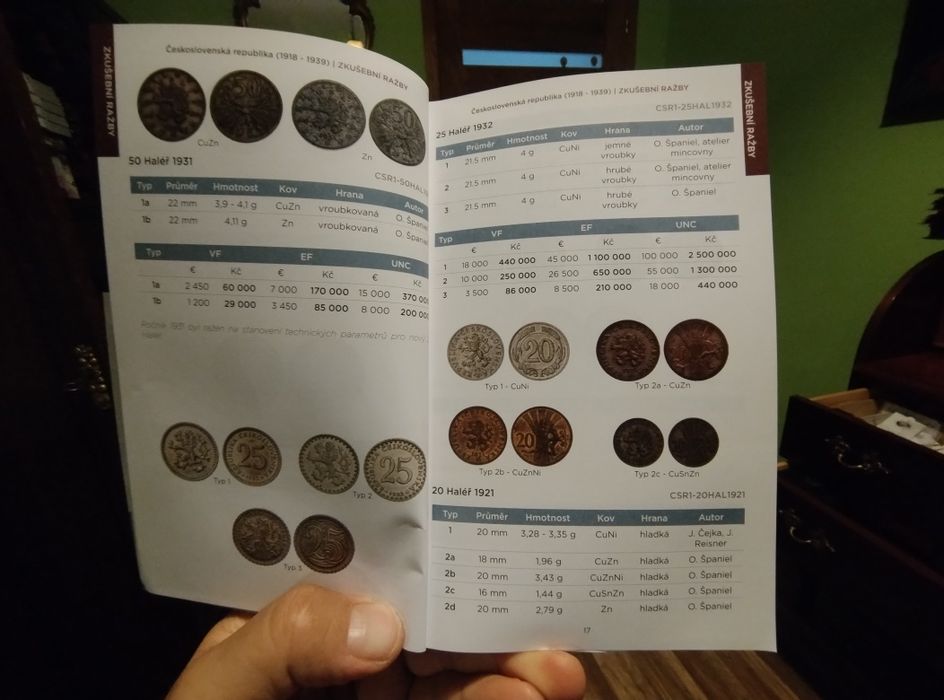 Katalog monet Czechy.Slowacja