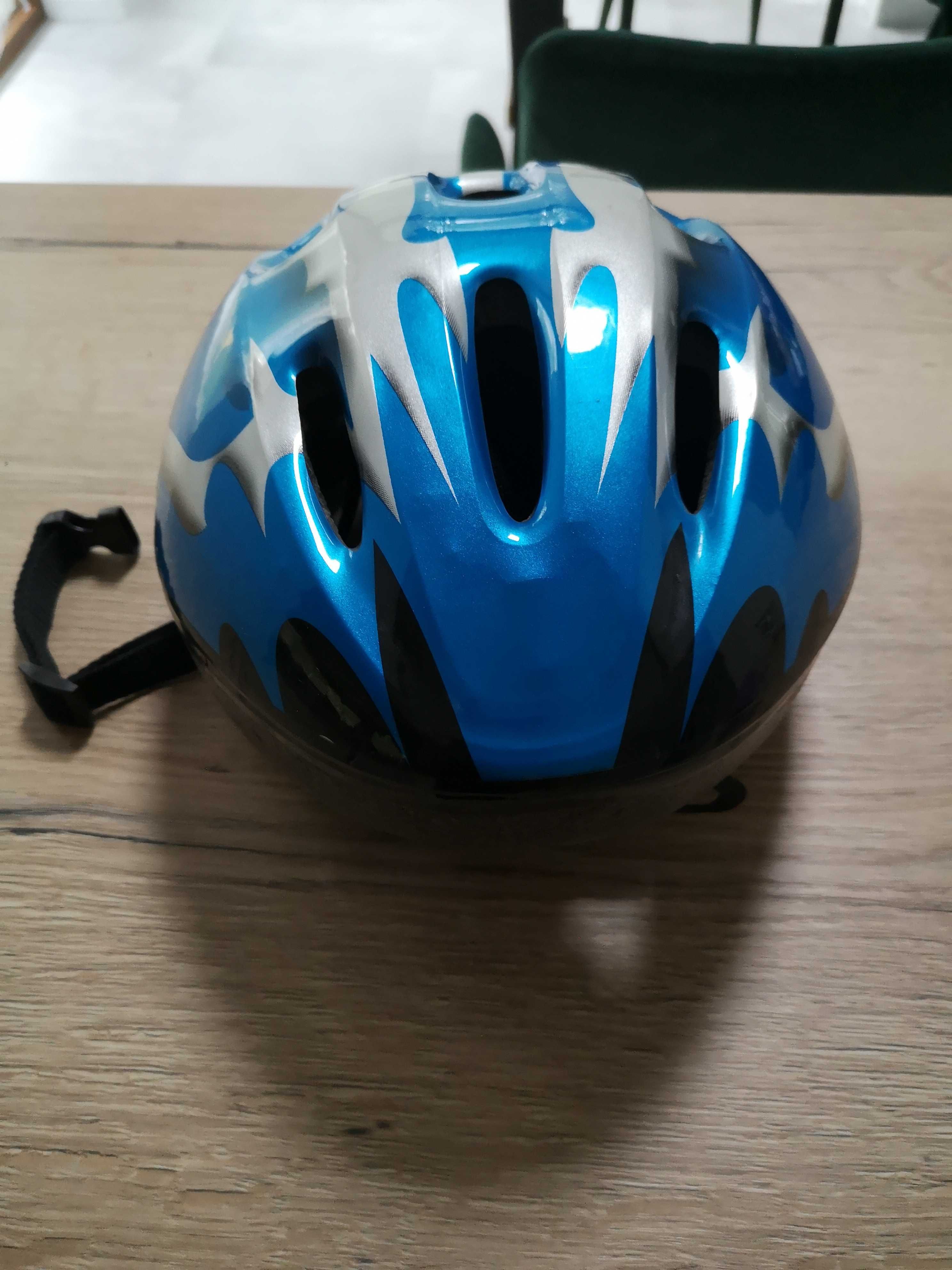 Kask Move uniwersalny dziecięcy niebiesko srebrny