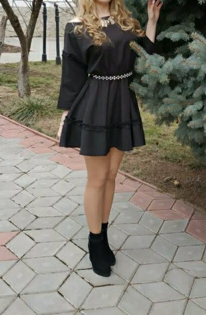 Платье чёрное нарядное