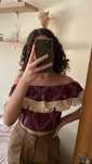 Top crop Heaven’s Clothing off the shoulder/ombros descobertos