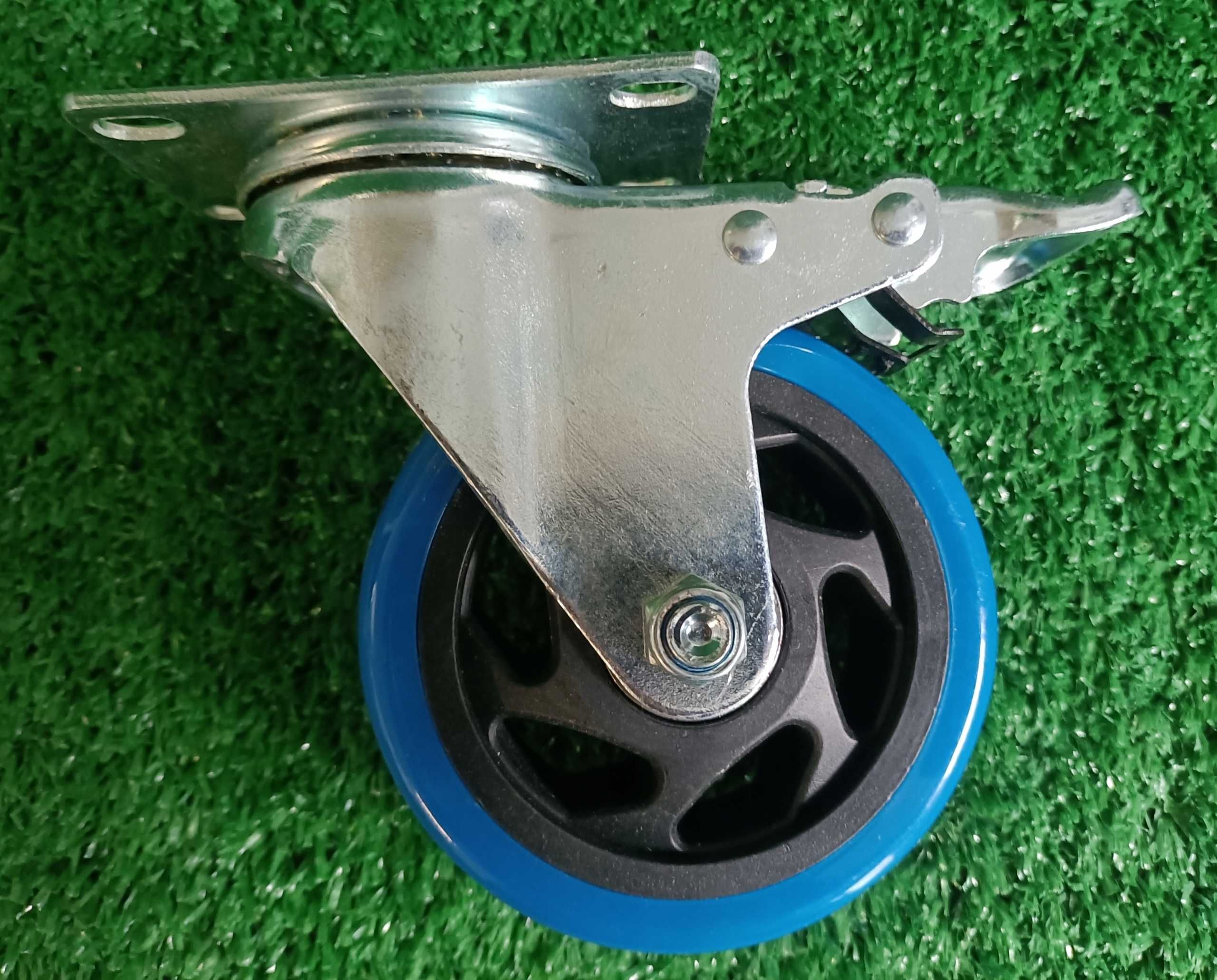 Kółka Transportowe PVC śr 100mm Hamulec Obrotowe 130-150 Nr00452