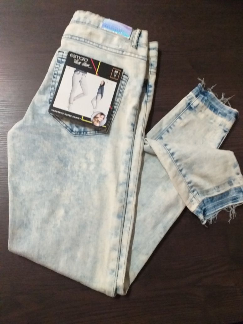 NOVO,Calças 38,ganga skinny by Heidi Klum,preço fixo