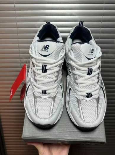 New Balance 530 White Silver Navy 37