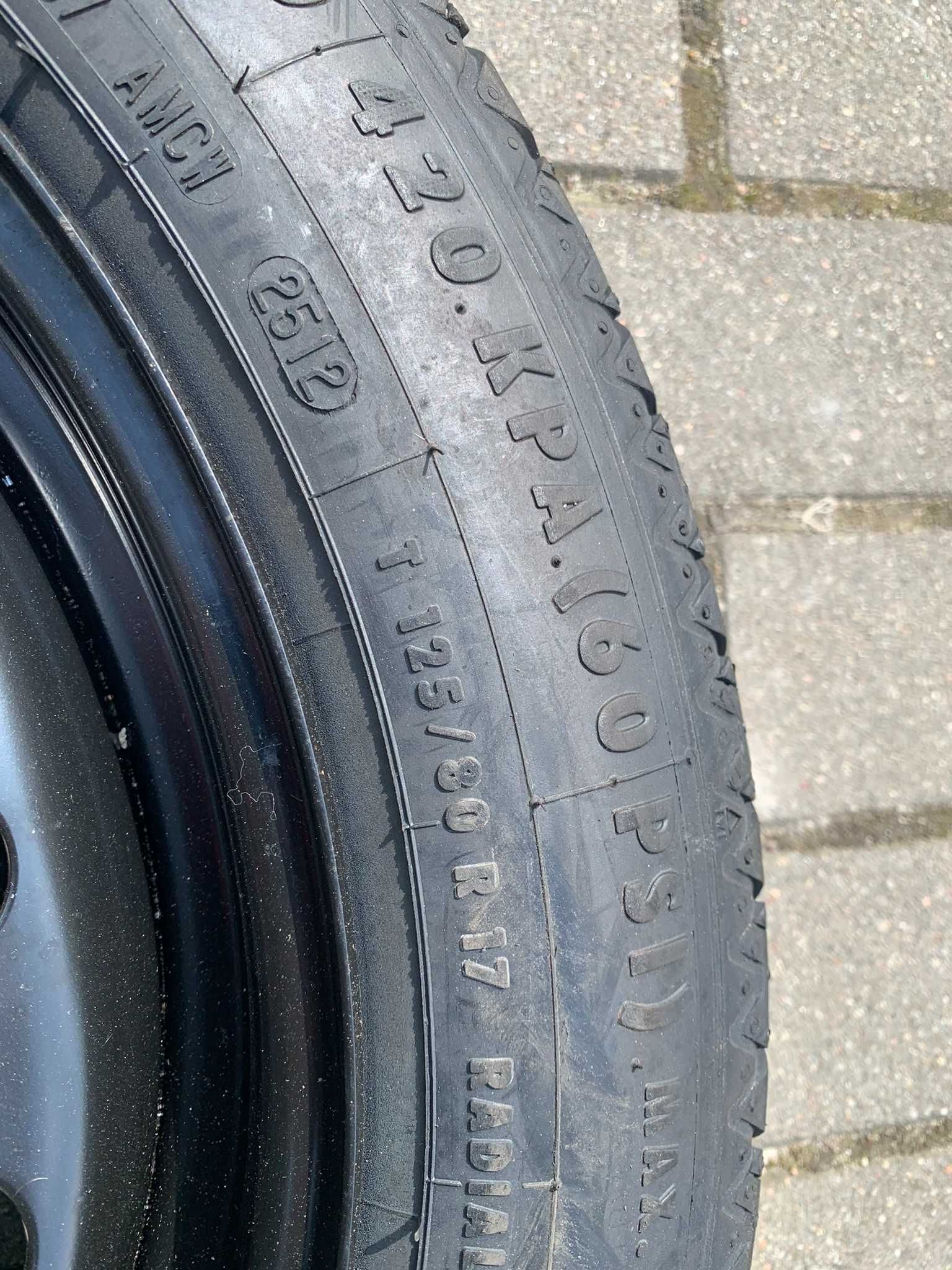 Koło dojazdowe dojazdówka Volvo V70 III XC70 II XC60 I V60 I 125/80R17