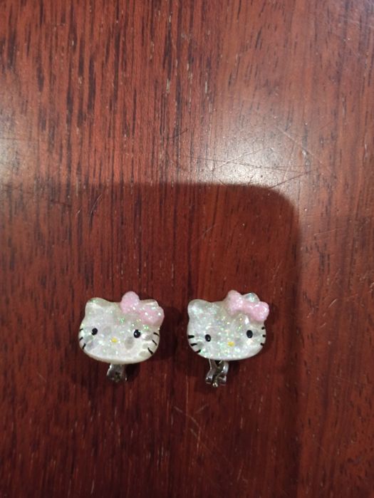 Hello kitty kolczyki klipsy