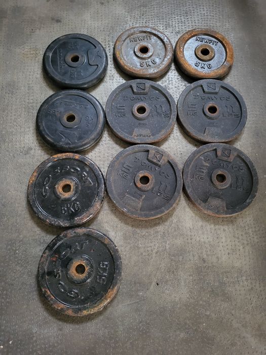 Vendo 5 pares de discos de musclação de 5Kg5Kilos