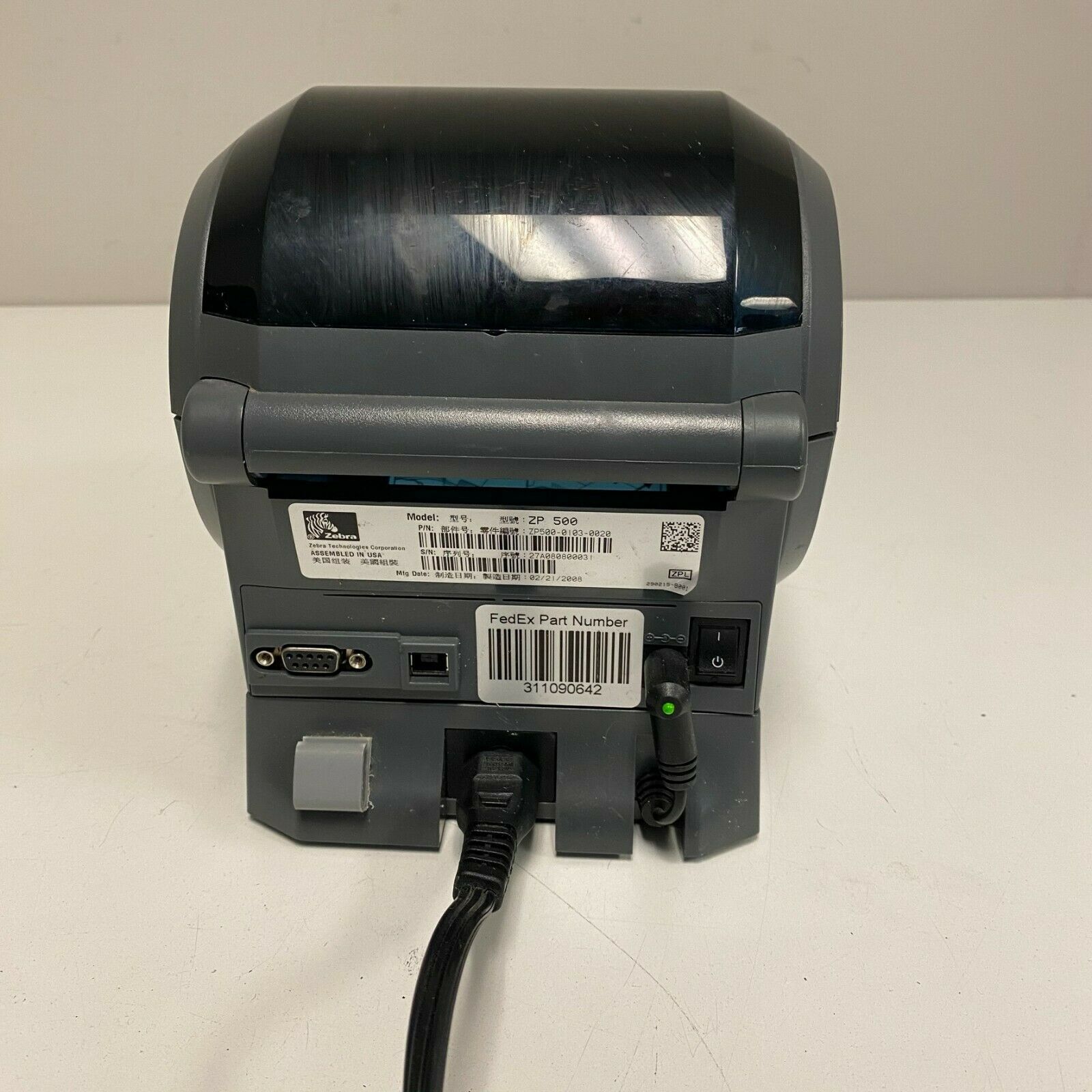 Принтер Zebra ZP500, что пришел на замену Zebra ZP450
