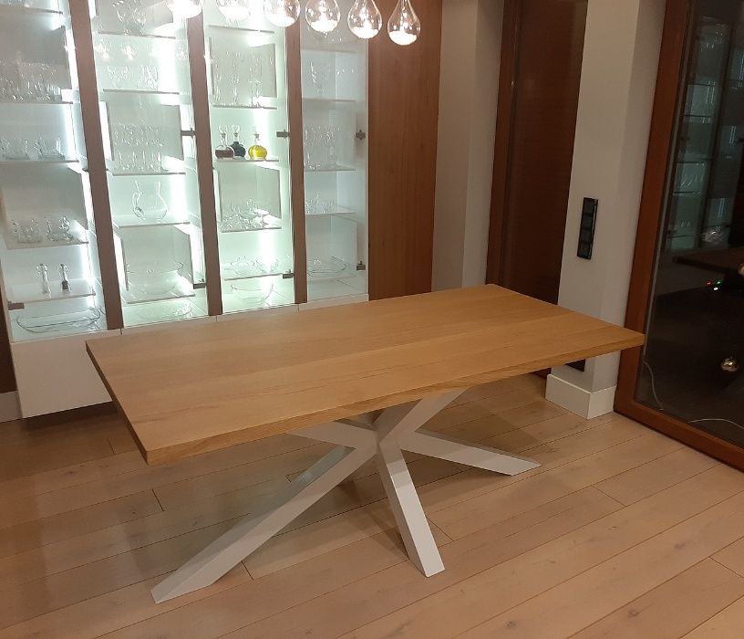 STÓŁ DĘBOWY nowoczesny stół drewniany na 8 osób