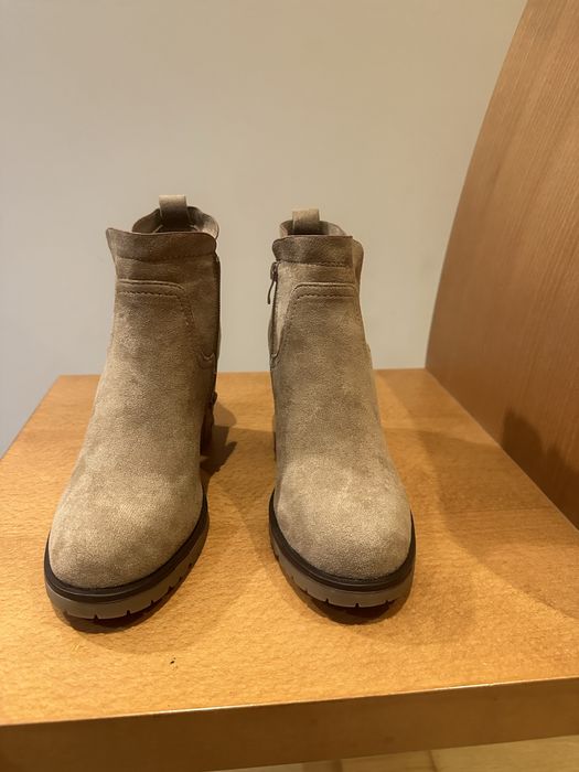 Botas camurca taupe
