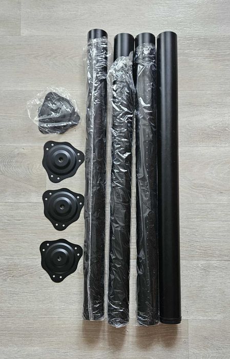4x Nogi nóżki do stolu / biurka noga meblowa 82 cm Regulacja