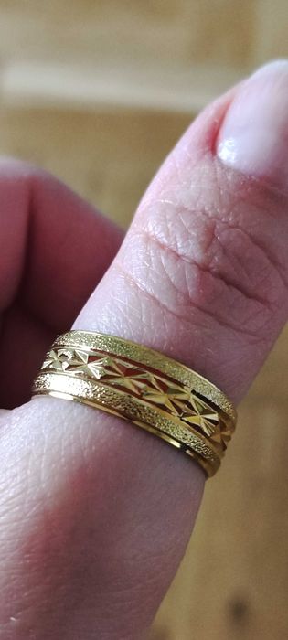 Obrączka złota unisex