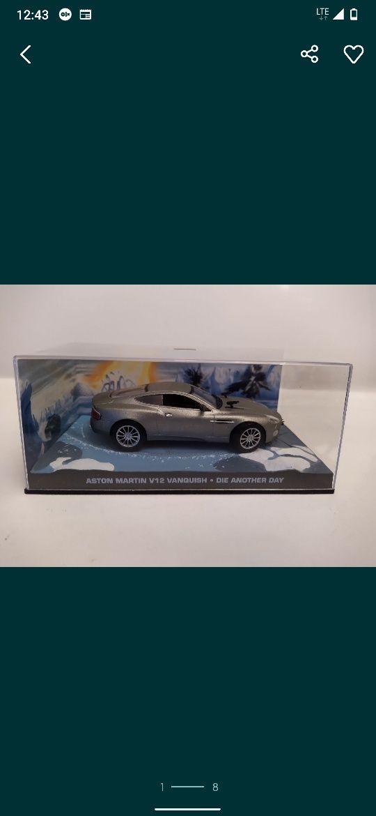 James Bond collection modele zestaw Eaglemoss 1:43