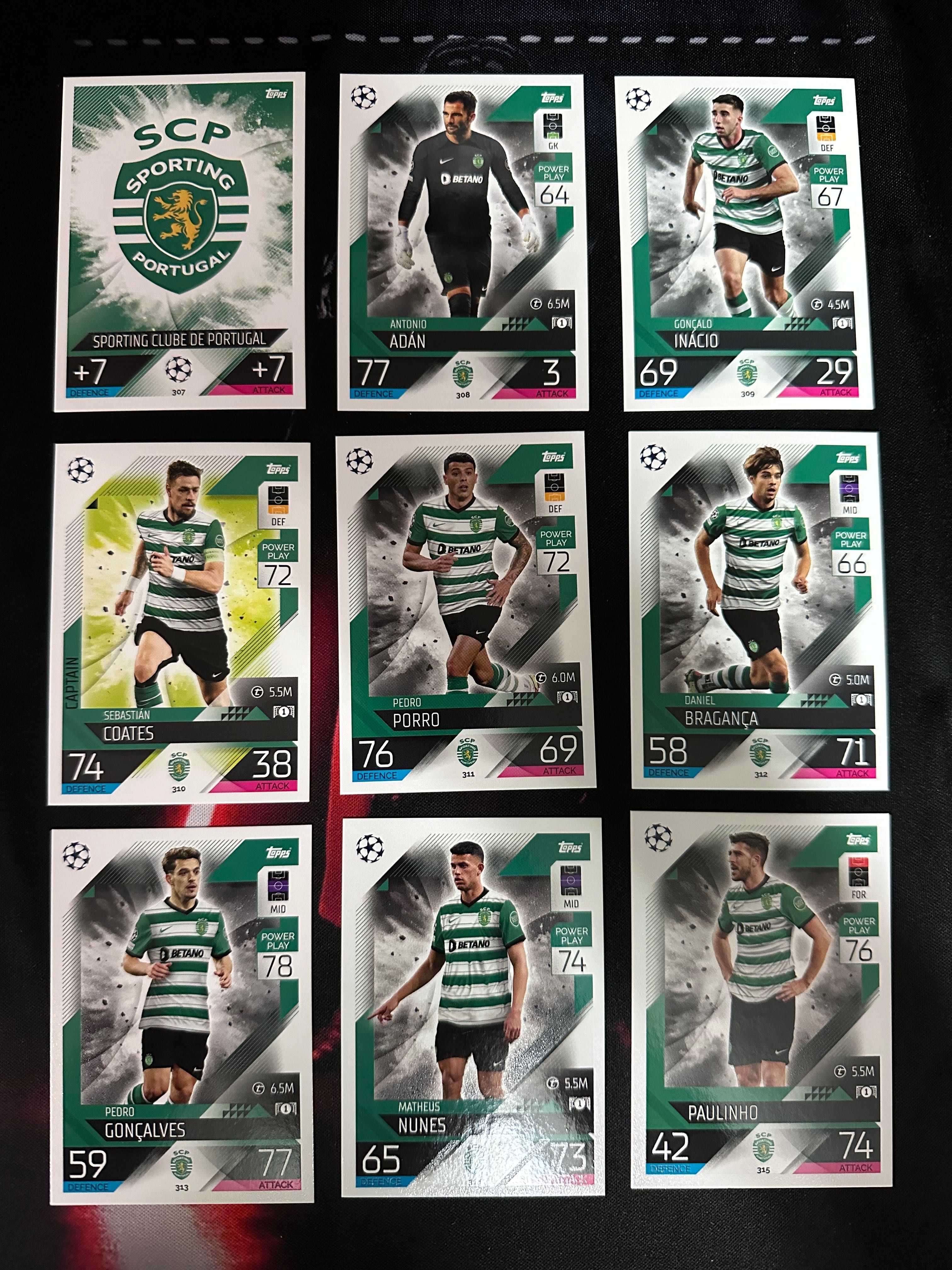 Cartas 2022/2023 Topps Match Attax UEFA Sporting CP