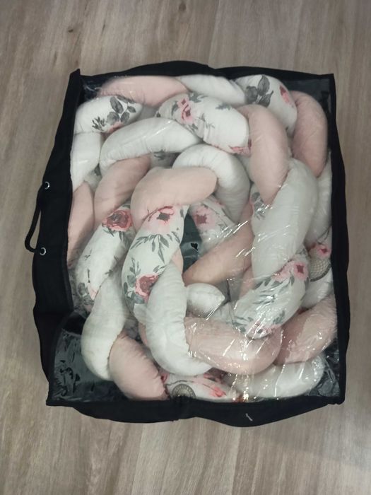 Warkocz, ochraniacz do łóżka 360 cm, wysokość 18 CM