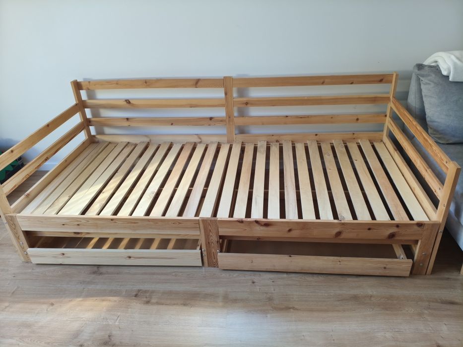 łóżko sosnowe rozkładane