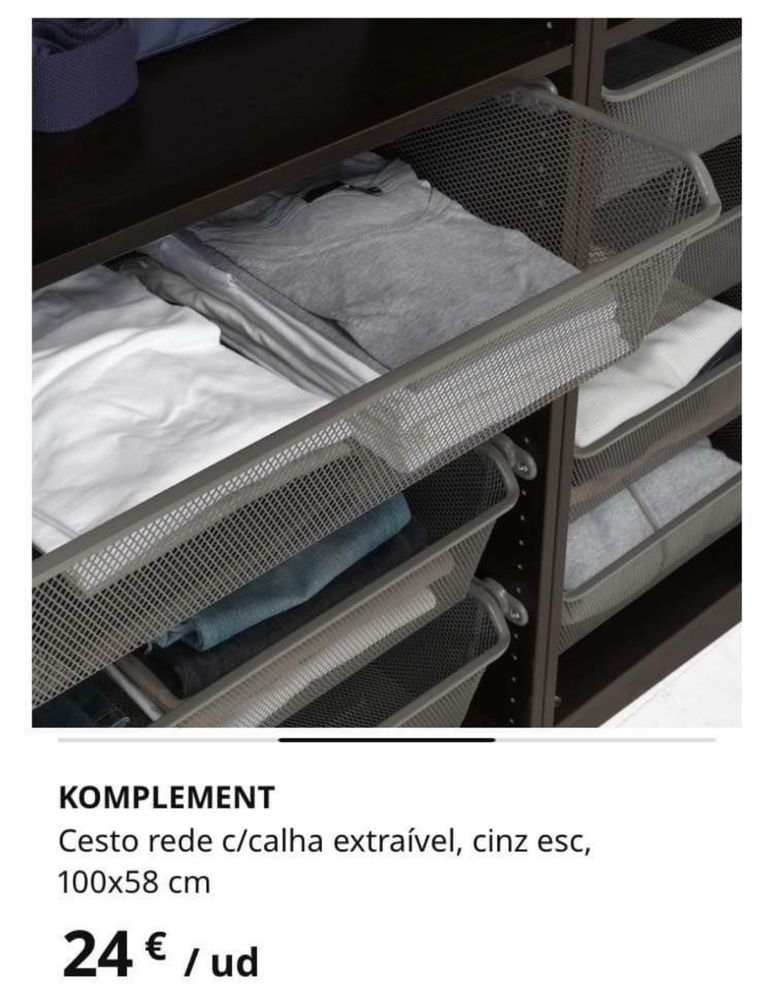 Cestos de rede Ikea