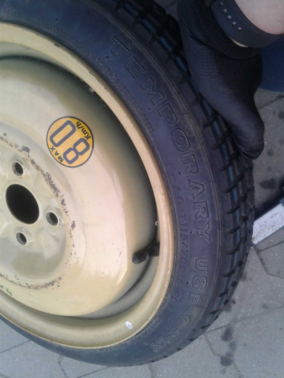 Koło Dojazdowe Dojazdówka Toyota Yaris 2 Honda City Jaaz 2 4x100 54mm