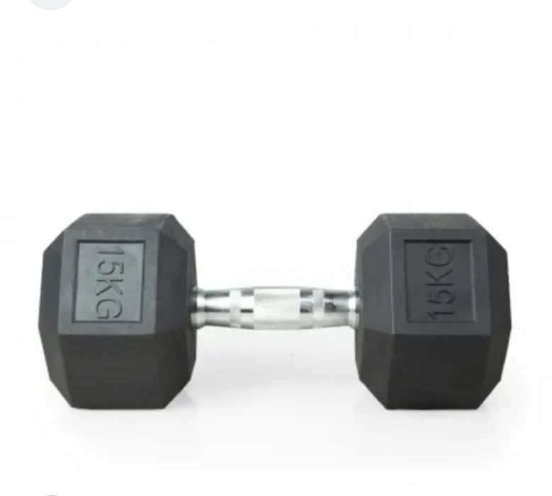 Par de halteres 15kg hexagonais
