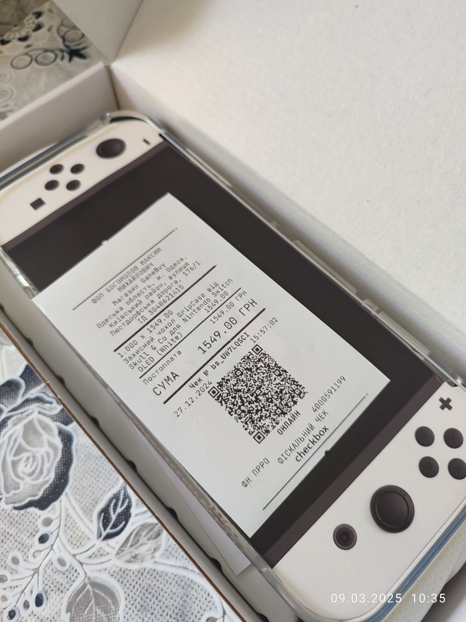Gripcase на Nintendo switch oled