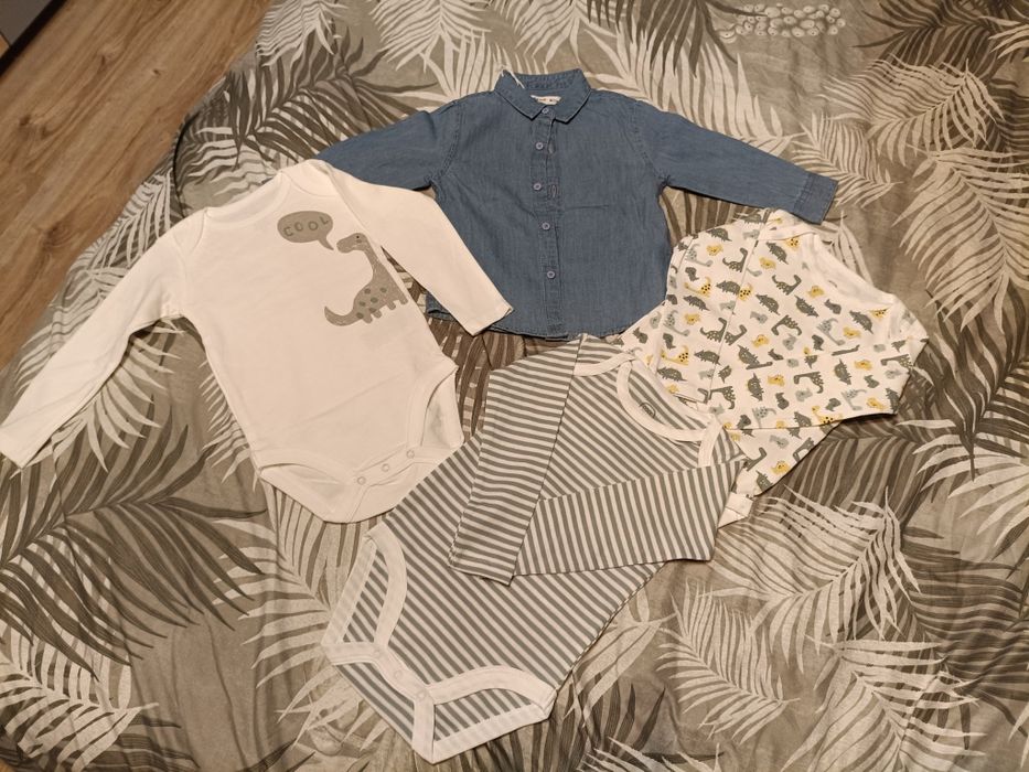 Body smyk + koszula dla chłopca 80