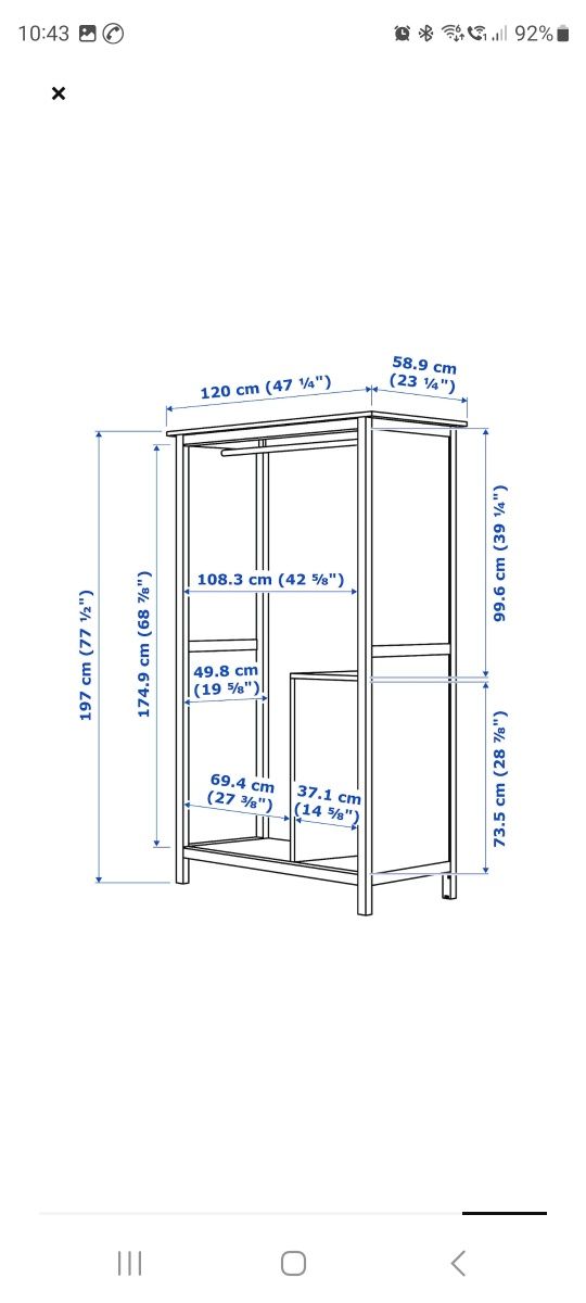 Szafa Ikea Hemnes