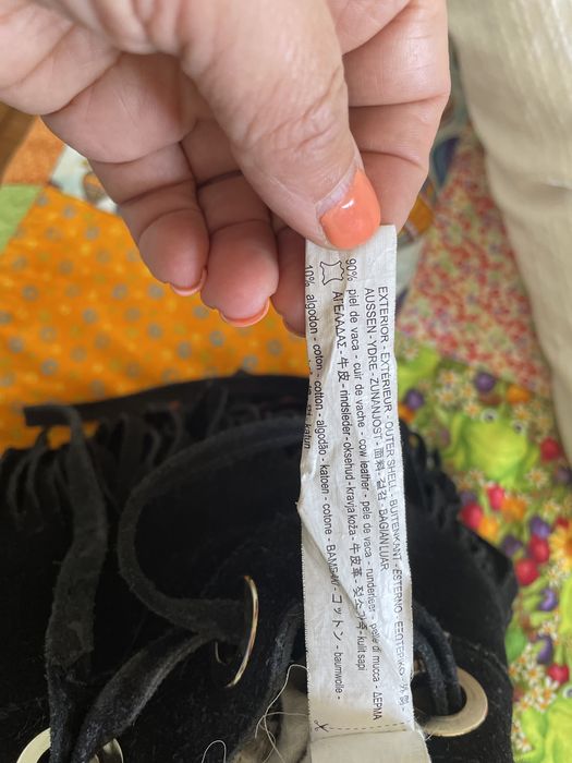 Bolsa em pele / camurça da Zara