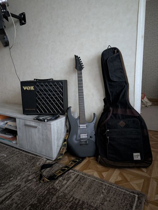 Комплект електрогітара + підсилювач - Ibanez grgr131ex-bk + VOX VT20X