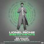 2 bilhetes físicos Lionel Richie Meo Arena