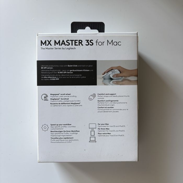 Logitech Mx Master3s for Mac Branco/Cinzento COMO NOVO