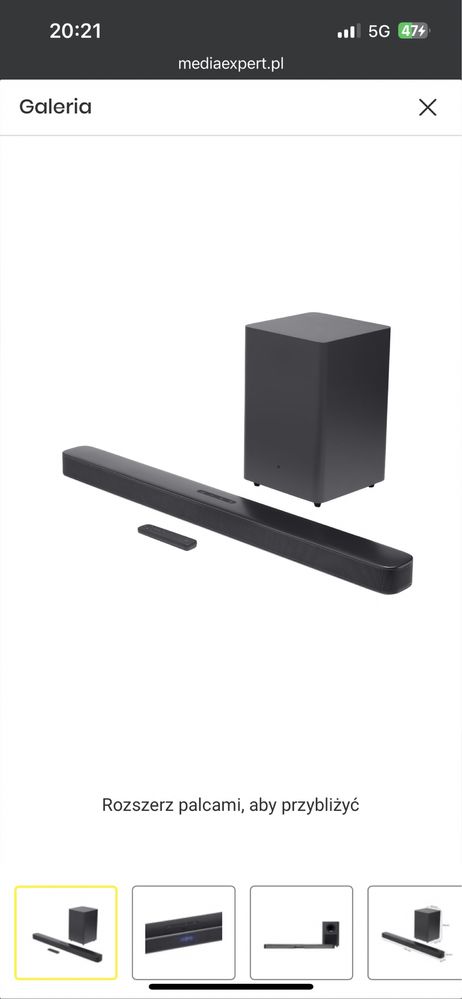 Soundbar JBL Bar 2.1 DEEP BASS Czarny