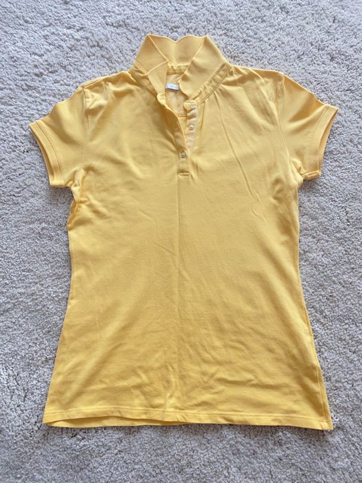 Żólty polo T-shirt w idealnym stanie