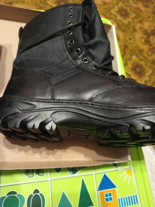 Берці тактичні шкіряні літні