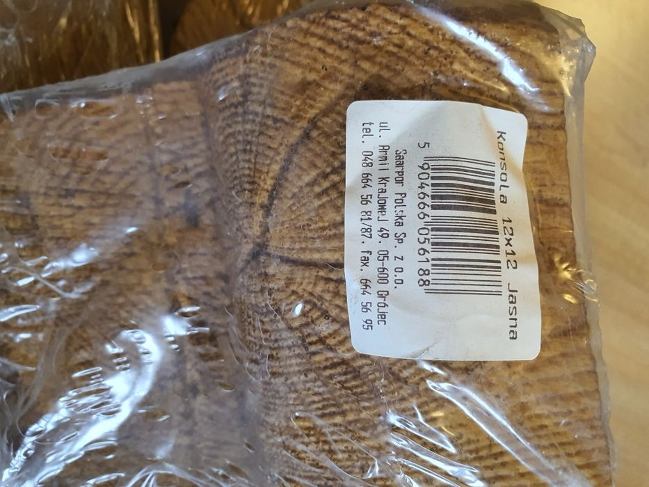 Konsoleta podpórka belki dekoracyjnej Imitacja 12x12 cm